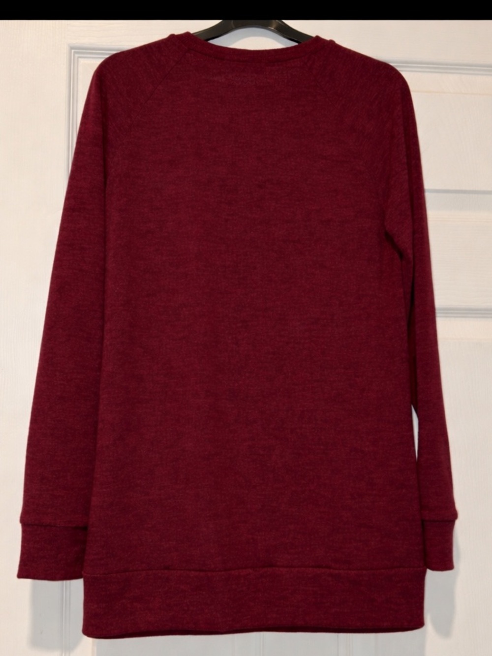 NWOT-Light Weight Sweater Small-You & Me Burgundy Long Sleeve Casual - Picture 6 of 11